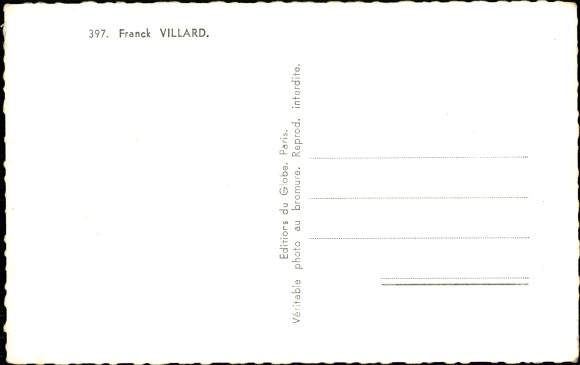 Postcard actor Franck Villard