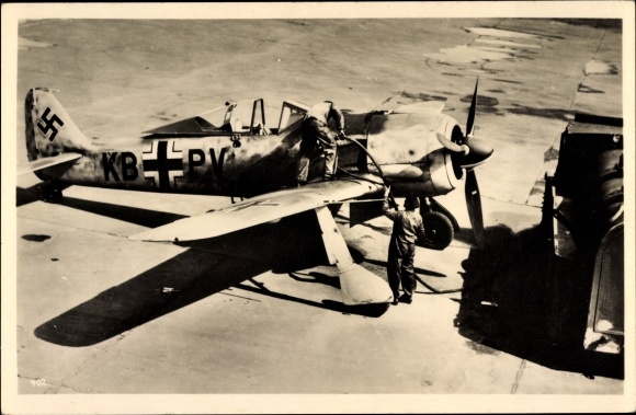 PC Deutsche Luftwaffe, fighter plane, Focke Wulf Jäger Fw 190, KB PV