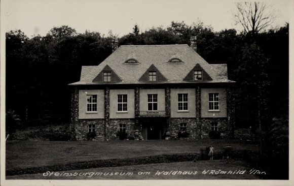 Photo Postcard Steinsburg Römhild in the Grabfeld region of Thuringia, Steinsburgmuseum am Waldhaus