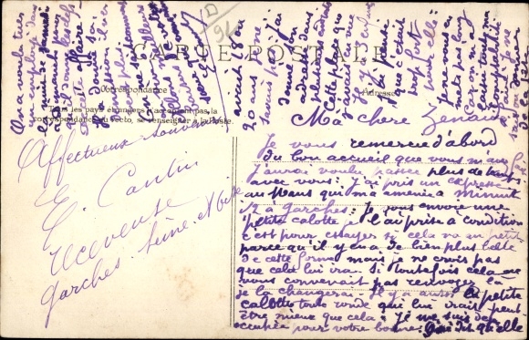 Postcard Garches Hauts de Seine, Boulevard de la station