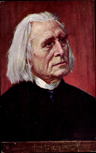 Artist Postcard Eichhorn, Composer Franz Liszt, Liszt Ferencz, portrait
