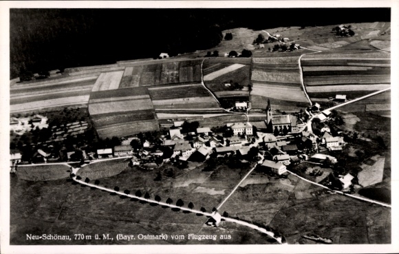 Ansichtkaart Neuschönau in Neder-Beieren, luchtfoto