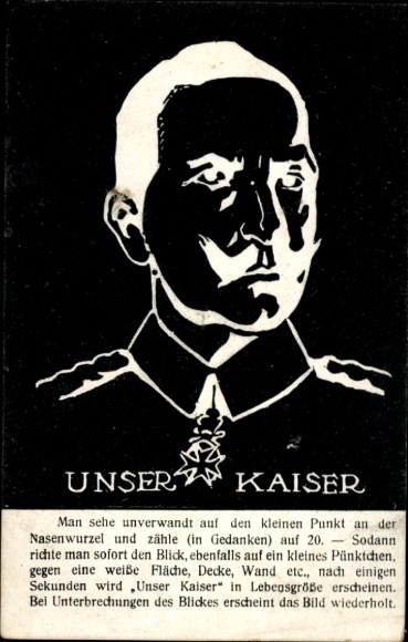 Vexier Postcard Kaiser Wilhelm II., portrait