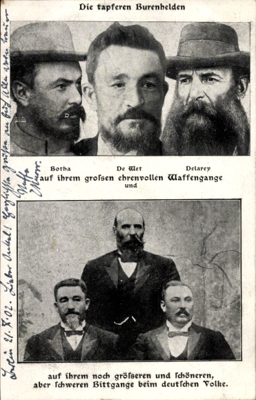 Bohaterowie KP Boer, Botha, De Wet, Delarey, honorowe prowadzenie broni, Republika Południowej Afryki, Wojna Burska