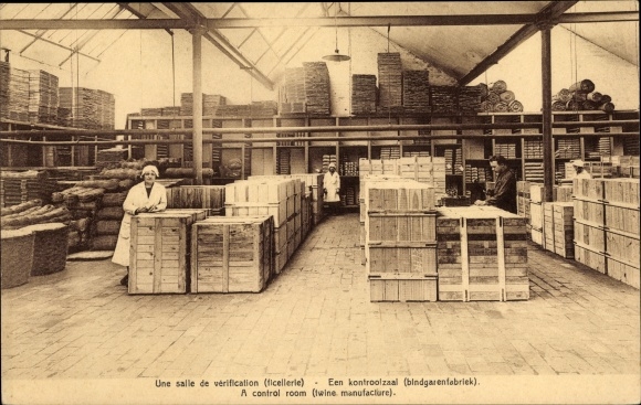 Ak Bruxelles Brüssel, Societe Anonyme Flandria, Filature, Ficellerie, Rue de Braband
