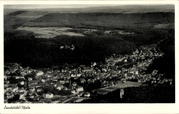 Ak Landstuhl in der Pfalz, Fliegeraufnahme