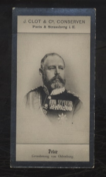 Sammelbild J. Clot & Cie. Konserven, Foto Adel Peter Großherzog von Oldenburg