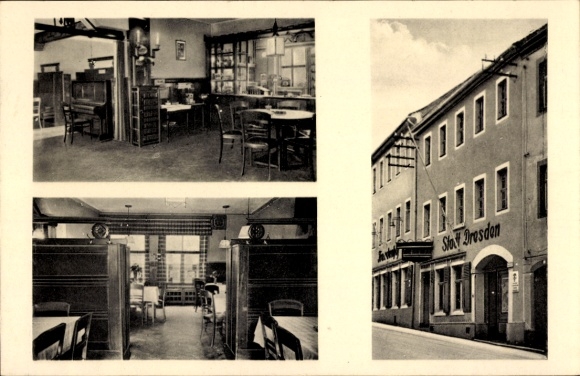 Postcard Dippoldiswalde in the Ore Mountains, Fremdenhof Stadt Dresden