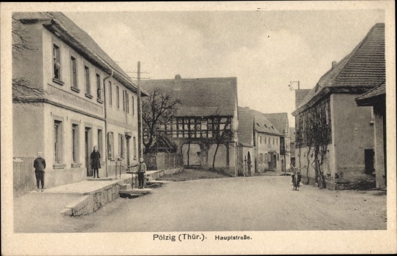 PC Pölzig in Thuringia, main street