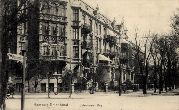 Postcard Hamburg Nord Uhlenhorst, Uhlenhorster Weg