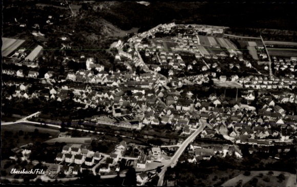 Ak Ebersbach an der Fils, Fliegeraufnahme
