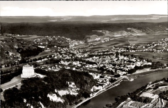 Ak Kelheim an der Donau Niederbayern, Luftaufnahme
