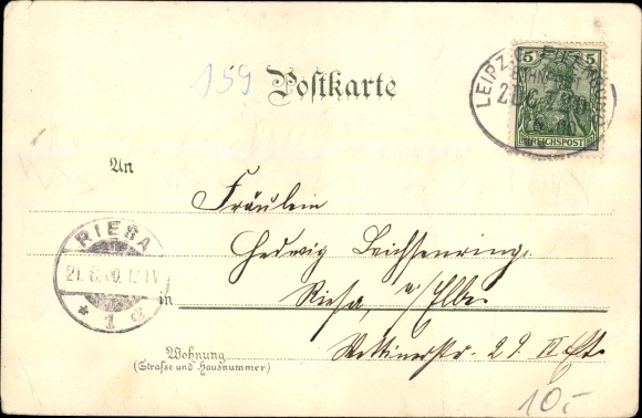 Chromo-Litho greeting from the Schützenfest, fairground, Schützen