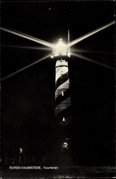 Postcard Burgh Haamstede Schouwen Duiveland Zeeland Niederlande, Leuchtturm, Lighthouse