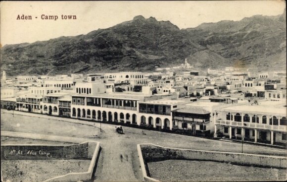 KP Aden Jemen, obóz, panorama miasta
