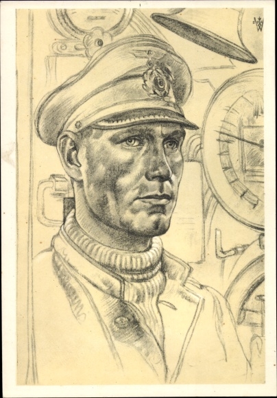 Artist PC Willrich, Wolfgang, senior engineer officer Wessels on Priens submarine U 47, VDA