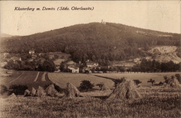 Ak Demitz Thumitz in Sachsen, Klosterberg mit Umgebung