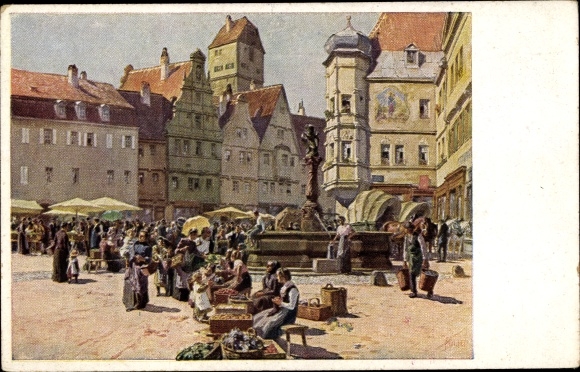 Künstler Ak Hey, Paul, Aus einer alten deutschen Stadt