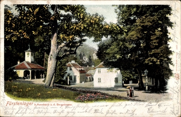 Postcard Auerbach Bensheim on the Bergstrasse Hesse, Fürstenlager