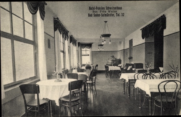 Ak Bad Soden Salmünster in Hessen, Hotel Pension Schweizerhaus