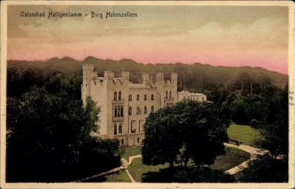 Postcard Seebad Heiligendamm Bad Doberan, Baltic Sea resort Burg Hohenzollern, landscape, architecture