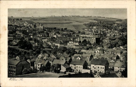 Postcard Wilkau Haßlau in Saxony, total view