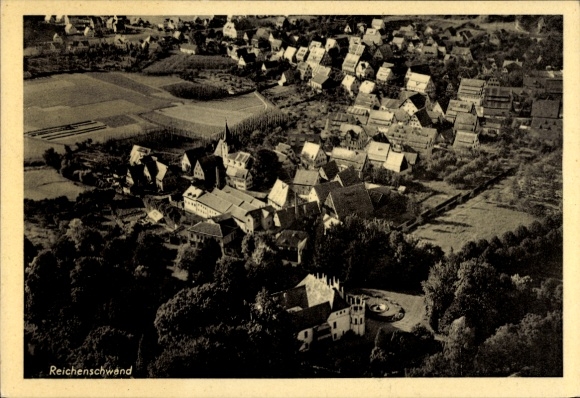 Ak Reichenschwand Mittelfranken, Fliegeraufnahme