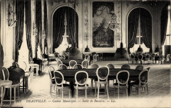 CPA Deauville La Plage Fleurie Calvados, Kasyno Miejskie, Salle de Baccara