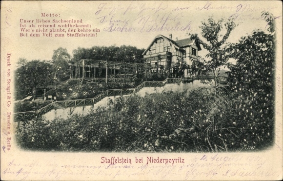 Relief PC Dresden Northeast Niederpoyritz, Staffelstein, Love Saxony