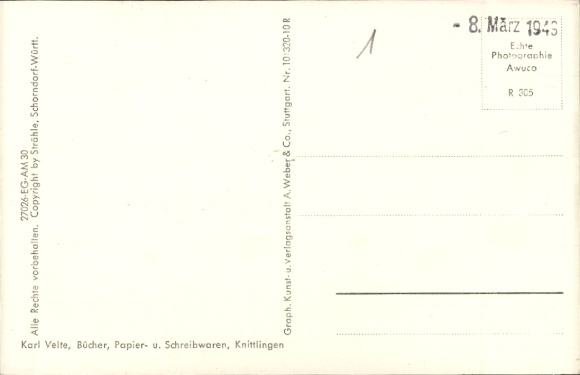 Postcard Knittlingen in Württemberg, aerial photograph
