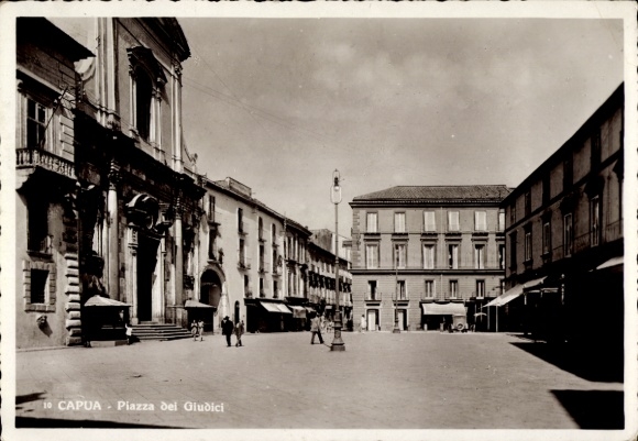 Ak Capua Campania Italien, Piazza dei Giudici