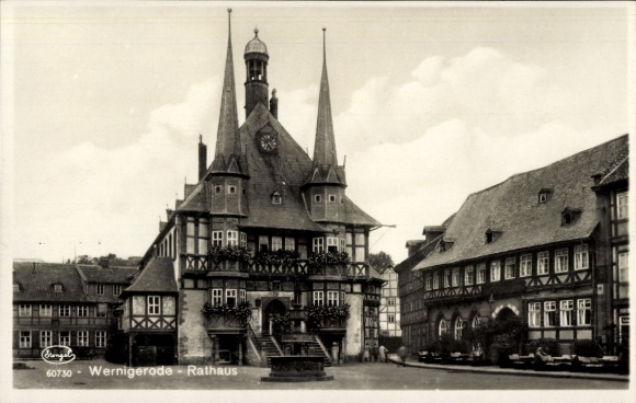 Ak Wernigerode im Harz, Rathaus von   Architektur, Echte Photographie