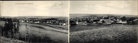 Folding PC Bad Tennstedt in the Thuringian Basin, panorama