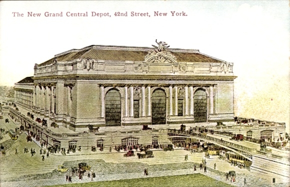 Postcard New York City USA, The new Grand Central Depot, 42nd Street