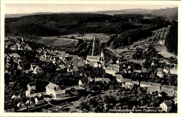 Ak Rechberghausen in Baden Württemberg, Fliegeraufnahme