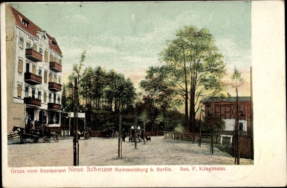 PC Berlin Lichtenberg Rummelsburg, restaurant new barn, owner F. Klugmann