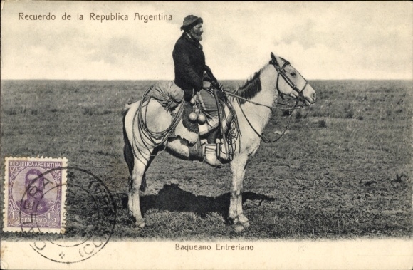 PC Buenos Aires Argentina, Gaucho on horseback, Baqueano Enteriano