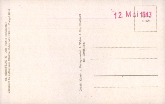 Postcard Diersburg Hohberg in the Black Forest Baden, aerial photograph