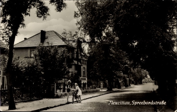 Postcard Gosen Neu Zittau Brandenburg, Spreebordstrasse