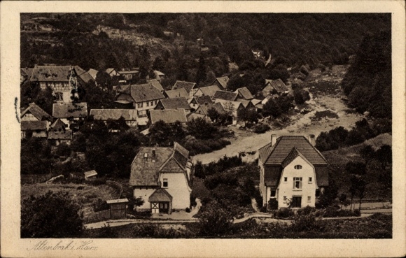 Postcard Altenbrak Thale in the Harz, general view