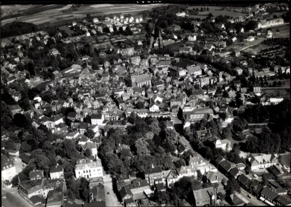 Postcard Goldenberg Lüttringhausen Remscheid in the Bergisches Land, city view of Remscheid with church...