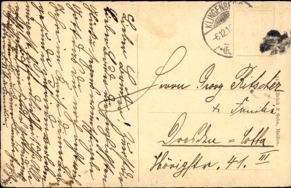 Postcard Grillenburg Tharandt Saxony, Royal Hunting Lodge Grillenburg