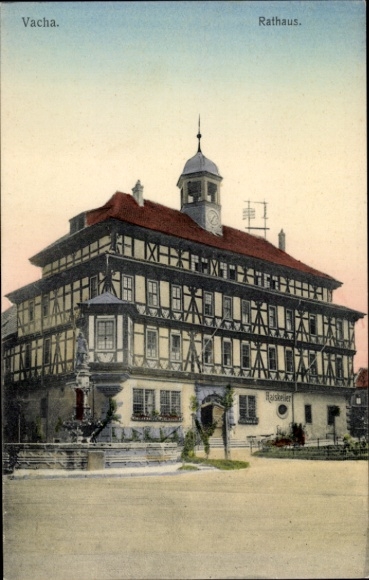Ak Vacha in de Rhön Thüringen, stadhuis