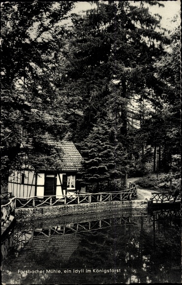 Postcard Forsbach Rösrath Nordrhein Westfalen, Waldgasthof Forsbacher Mühle im Königsforst