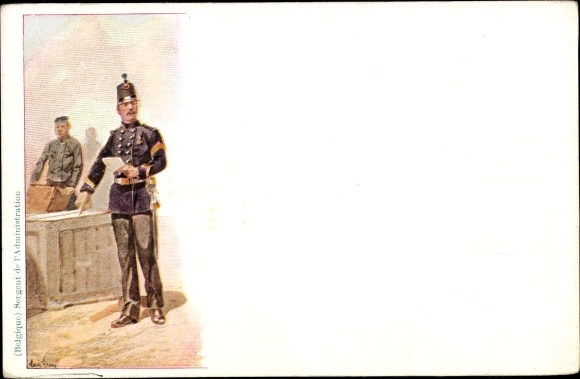 Artist PC Sergent de l&#39;Administration, Belgian soldier