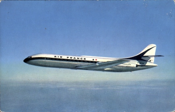 Ak Französisches Passagierflugzeug, Air France, Caravelle