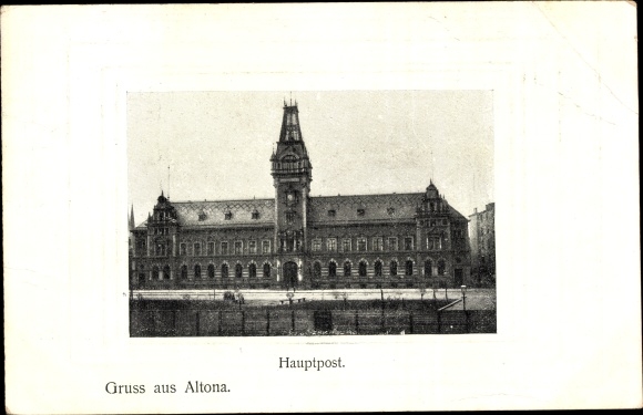 KP passe-partout tłoczona Hamburg Altona, Hauptpost