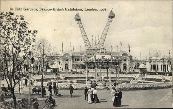 Set von 68 Ansichtskarten, London, Französisch - Britische Ausstellung 1908