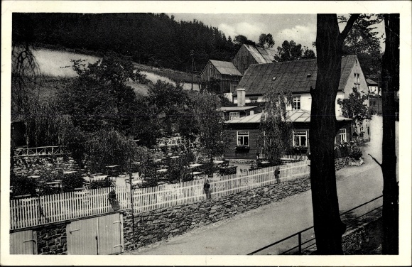 Ak Schindelbach Großrückerswalde in het Ertsgebergte, zomerresort Schindelbachmühle, eigenaar Kurt Keinert