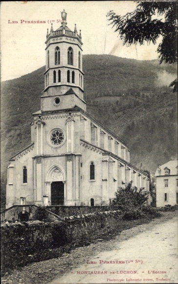 Ak Montauban de Luchon Haute Garonne, Kirche